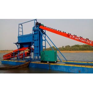 Quality Wheel Bucket 80M3/Hour Gold Mining Dredger Machine 12M wholesale