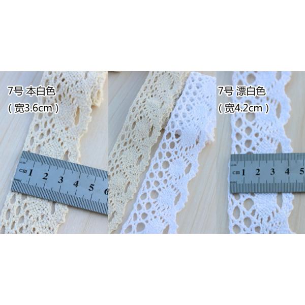 elegant 4.8-5cm width 10 yard / lot DIY handmade craft crocheted lace trim for garments
