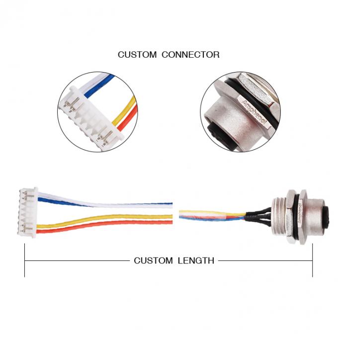 M12D-04PFFS-SH8001 Industrial Ethernet Cable Molex 510210800 Amphenol LTW 0