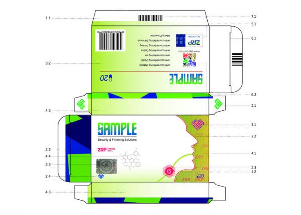Cheap Implantable Paper Anti Counterfeit Printing Package Box Anti - Fade 2D Gold Blocking for sale