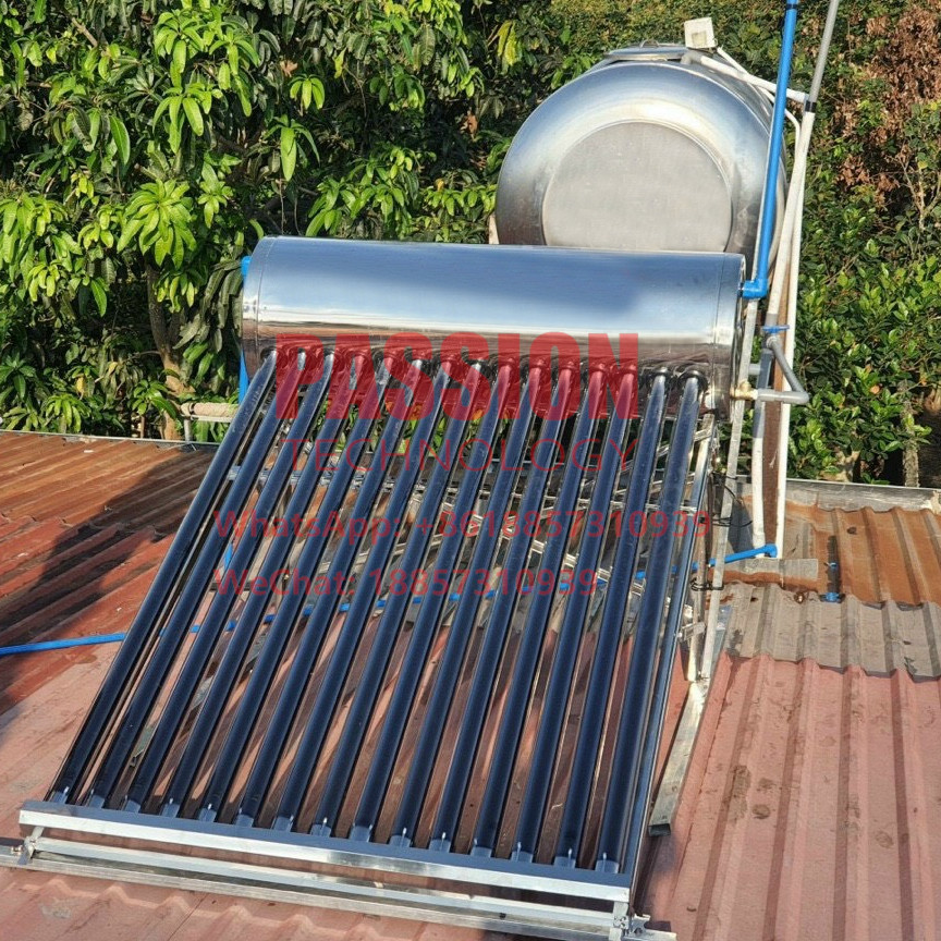 300L Compact Non Pressure Solar Water Heater Vacuum Tube Solar Collector