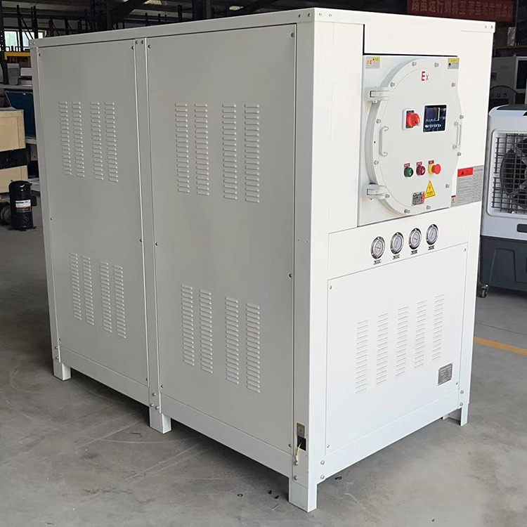 Portable 5 Ton Water Cooled Chiller PLC Control Remote Monitoring For Industrial Commercial HVAC System