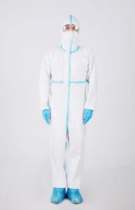Quality Medical Disposable Isolation Gowns Protective Suit With Tape High Effciency wholesale