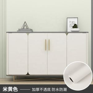 PVC Film Black Sticker Wallpaper Matt Foil Soft Touch Wallpaper