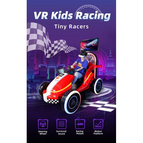 9D Kids Car Racing Game VR Driving Simulator For Amusement Park