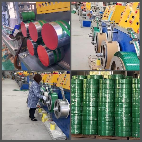 Cheap 110mm Single Screw PET Strap Extrusion Line With PLC Control And Automatic Winder for sale