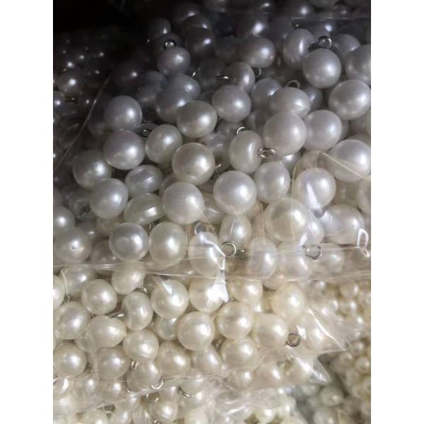 10MM 11.5MM Elegant design sewing on fancy round white pearl buttons for lady shirt and coat
