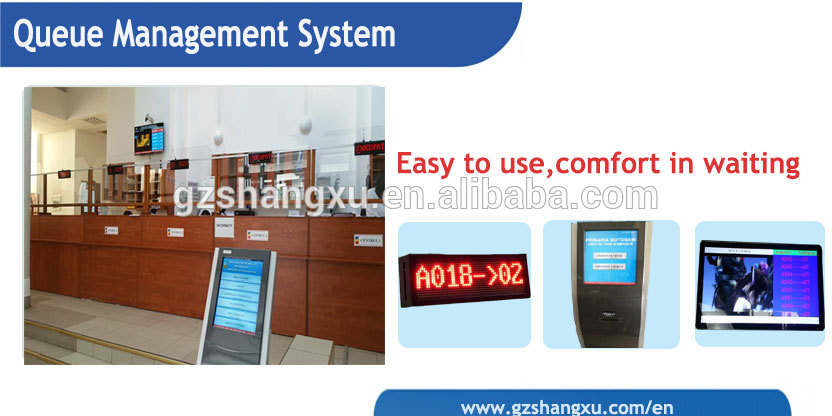 Bank/Hospital/Clinic Service Center Counter Arabic /French /English Multilingual Queue Management System,Queueing System