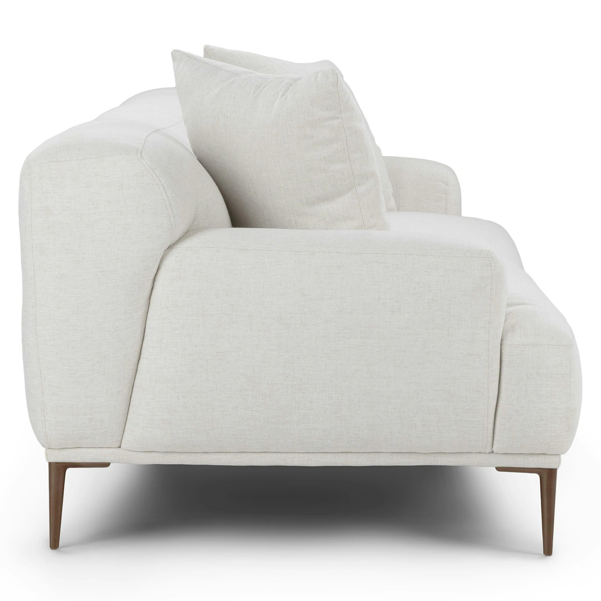 5 Star Hotel Luxury Modular Linen Fabric White Sectional Sofa For Room