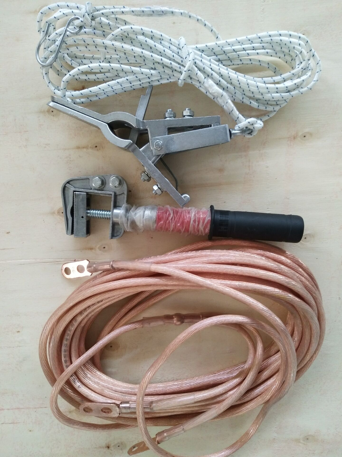 Earthing Equipment Portable Plug Earth Wire / Personal Safety Grounding Wire