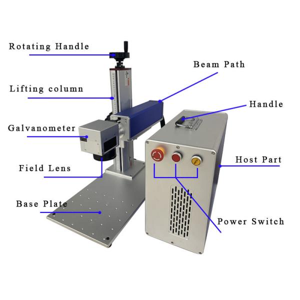 MFP-20X Steel Laser Engraving Machine 27 - 60kHz Galvanometer Laser Engraver