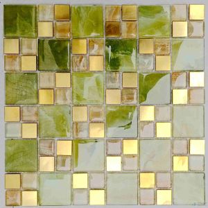 Temperature Resistant Mosaic 4x4 4mm Rectangular Glass Bricks