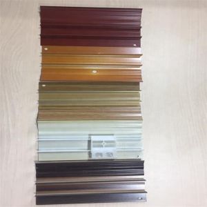 Quality Customized Wood Grain Aluminum Extrusion Smooth Floor Skirting Board wholesale