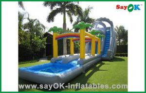 Quality Large Inflatable Slide Commercial Kids Air Jumping Castle Water-Proof With Pool Inflatable Bounce House With Slide wholesale