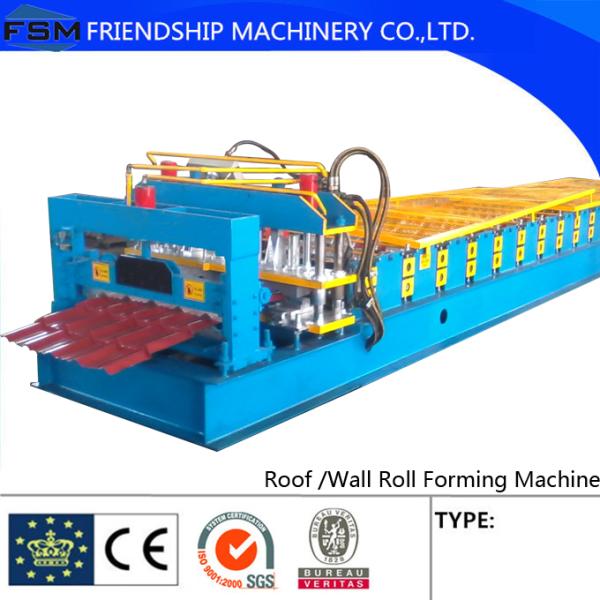 Chain Drive Hydraulic Cutting Glazed Tile Roll Forming Machine Steel/Aluminum