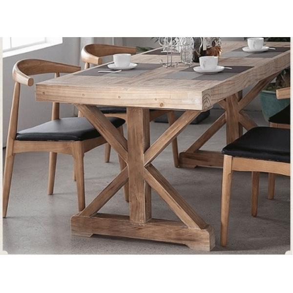 Solid Wood Customized Vintage Neoclassical Wooden Dining Table for Dining and Living Room Craftsmanship