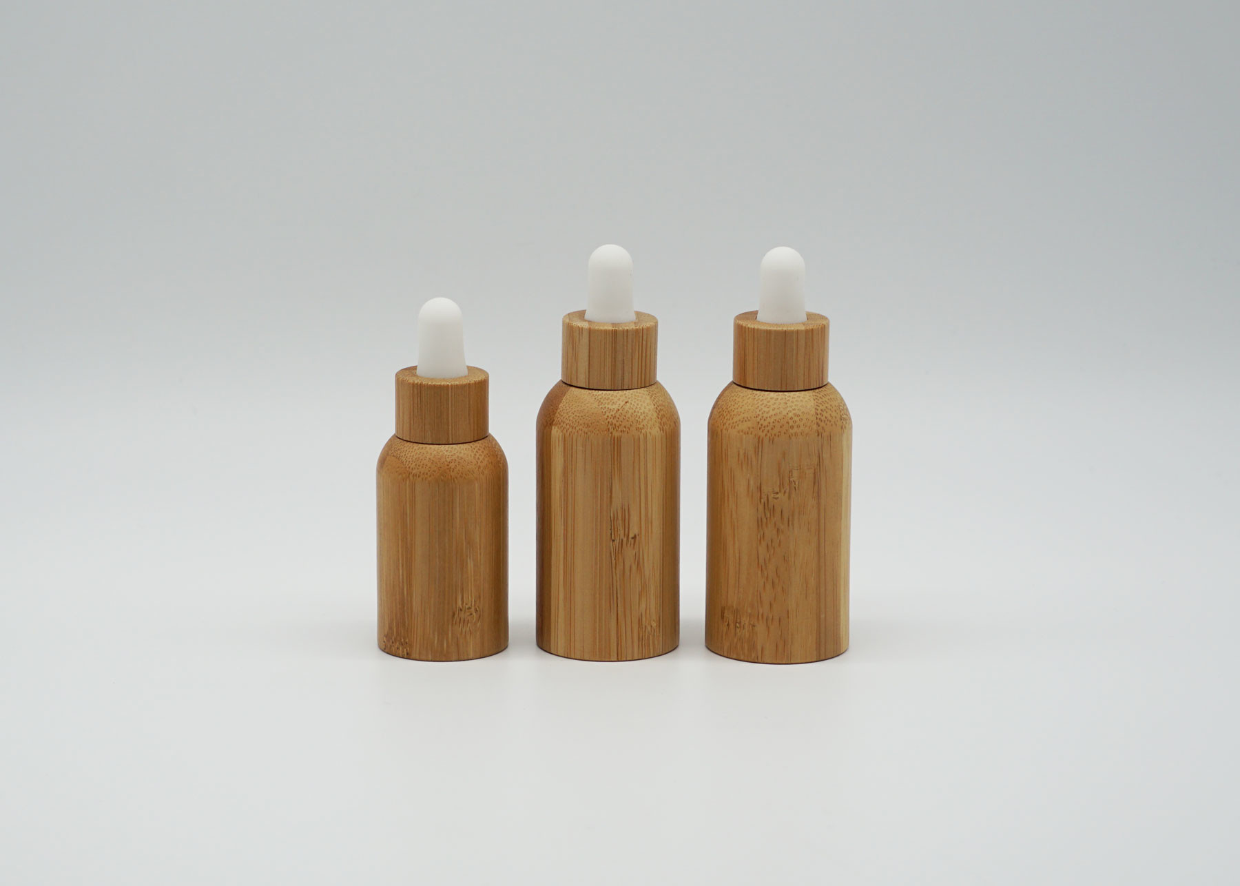 30ml Cylinderical Bamboo Dropper Bottle for Personal Care