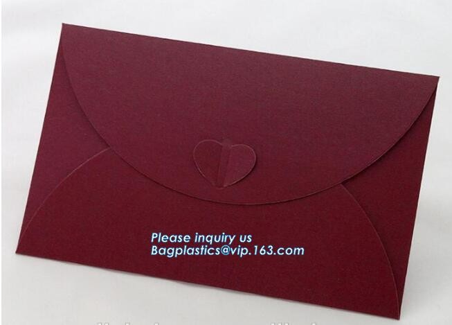 Custom fancy paper envelope food packaging envelope business envelopes with self adhesive,a3 a4 a7 gold brown shipping k