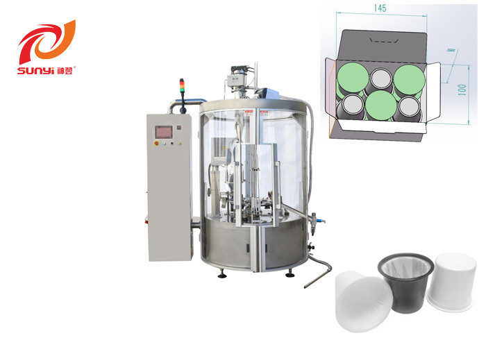 K Cup 10L SUNYI 700kg Coffee Capsule Packing Machine