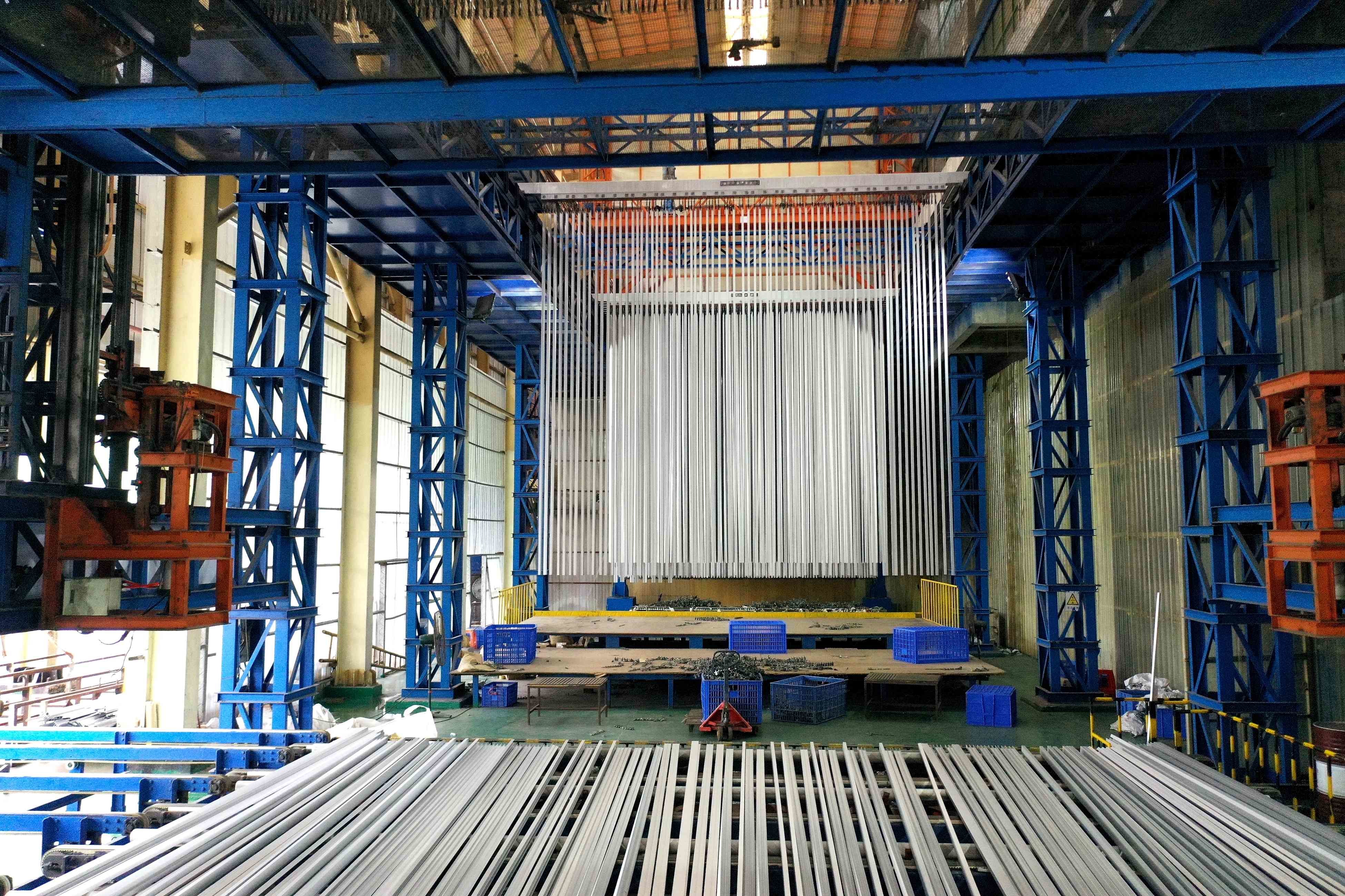 Quality Colouring Anodizing Production Line Of Vertical Surface Treatment wholesale