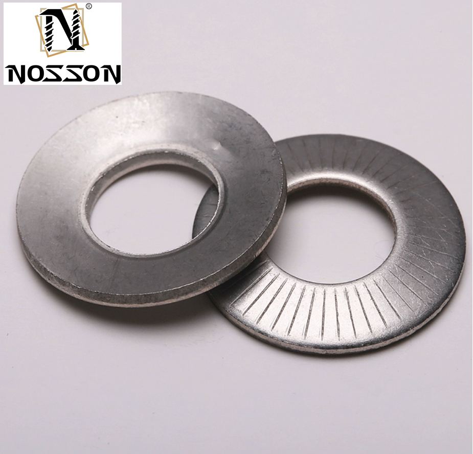M3 M4 M5 M6 M8 M10 M12 M16 Lock Washer NFE25511 / SN70093 French Washers Serrated Conical Spring Washer Stainless Steel A2