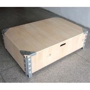 Collapsible Wood Shipping Box Disassemble Materials Fumigation Wooden Box