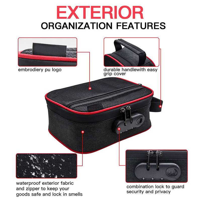 CMYK Printing Odor Proof Duffle Bags Stash Storage Pouch Case Eco - Friendly