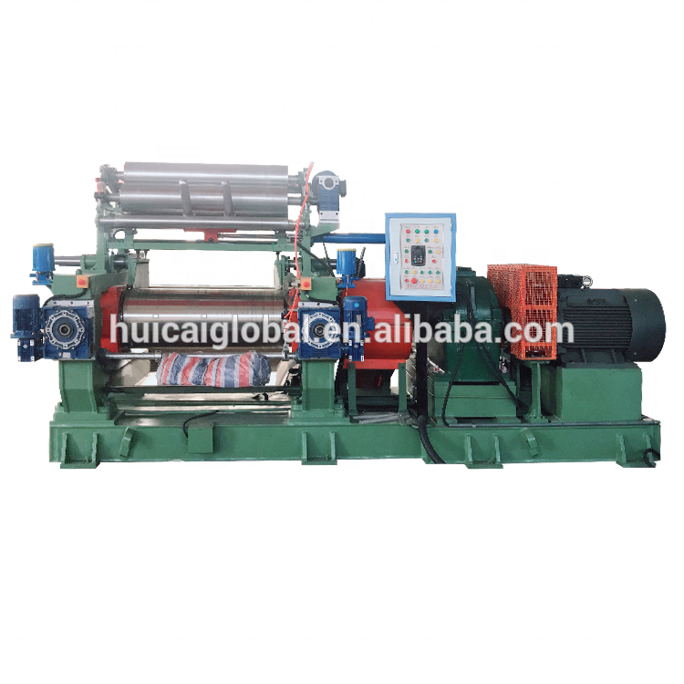 Open Mixing Mill Rubber Compound Mixing Machine with Optional Turn Over Device