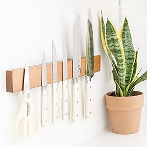 Wooden Adhesive Magnetic Knife Strip Magnetic Wall Knife Holder OEM/ODM