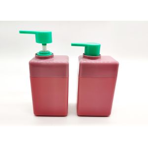 China Pink 100ml 250ml HDPE Plastic Bottles With Lotion Pump on sale