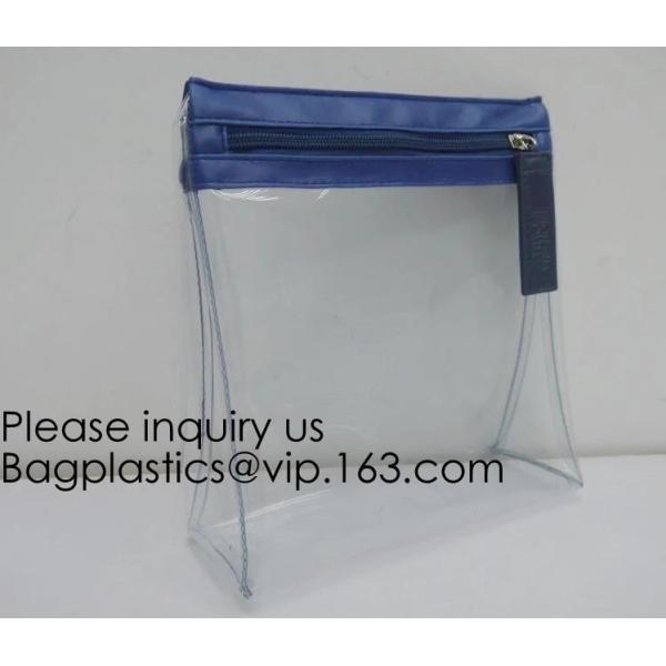 Promotional EVA cosmetic pouch bag with a rubber handle,eco friendly transparent BSCI women EVA cosmetic bag, bagease