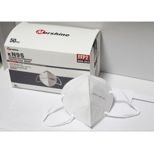 Quality White Protective Face Mask High Filtration Capacity Humidity Resistant wholesale