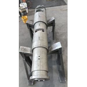 Electric Heating Conical Twin Screw Barrel 38CrMoAlA 2-4mm Bimetallic