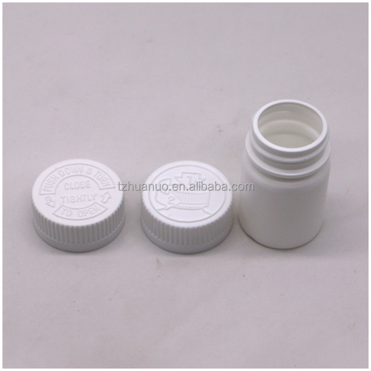 30mL Round Shape PE Plastic Bottle for Medicine Solid Tablet Capsule Storage Solution