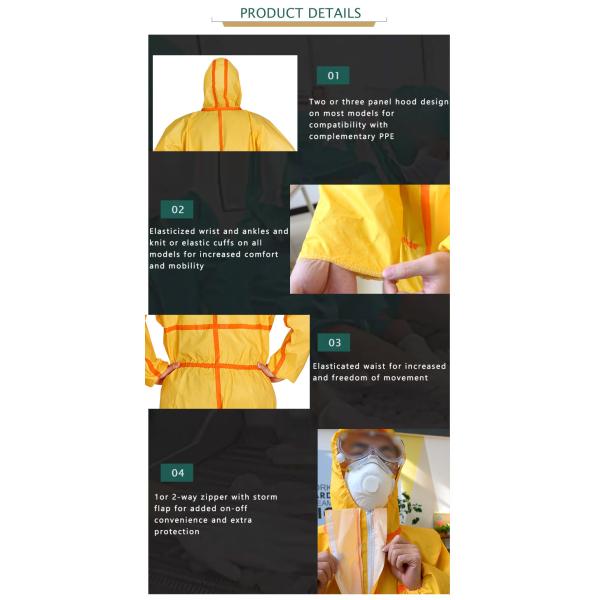 Chemical Type 3 Disposable Coveralls