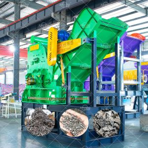 2TPH 3TPH Metal Scrap Shredder Machine Scrap Recycling Machine