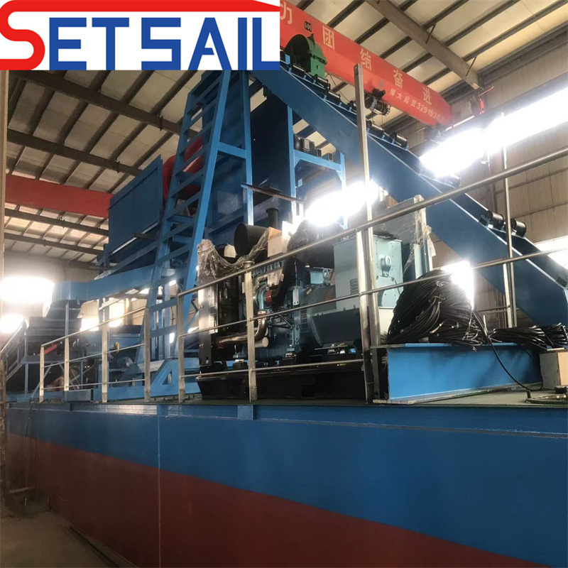 Set Sail Brand Bucket Chain Diamond Gold Mining Dredger