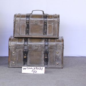 Quality SENMIN L36x27x28 Reclaimed Wood Storage Trunk wholesale