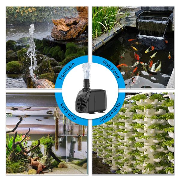 Square Doing Ultra Quiet Aquarium Water Pump 7.2ft High Lift 85w