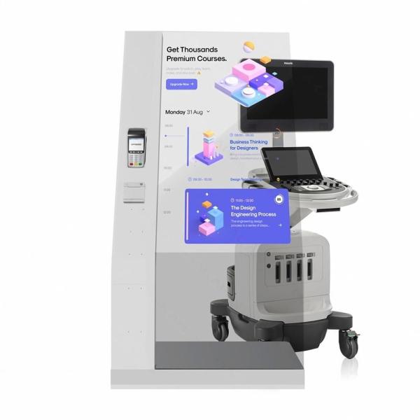Cheap 55-inch Transparent Display Self-service Terminal Integrated Machine  1920*1080 Resolution 600 Nits   Oled Transparent Oled Panel for sale