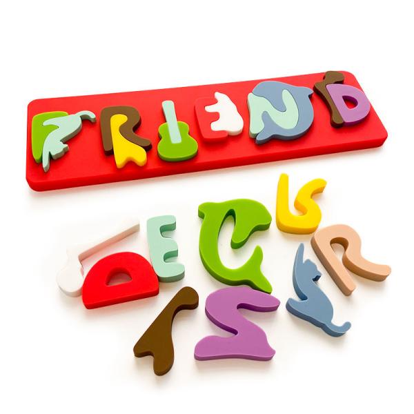 Silicone Puzzle Board, Baby Learning Puzzle Toy, Children'S Letter Animal Puzzle Toy