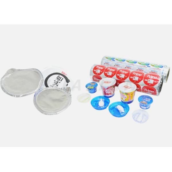 Heat Seal Laminated Aluminum Foil Lidding Food Labeling Stickers