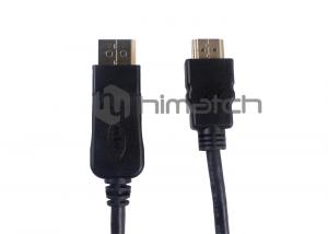 Quality Black Plated DP 1.3 Displayport To HDMI Adapter Cable HDMI 1.4 To Displayport 1.2 wholesale