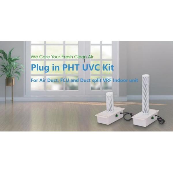 UV lamp installed kit, PHT UVC Kit for fan coil units installed on air return box help kill virus and baterial