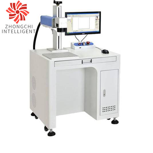 30W Logo Laser Printing Machine 0.01mm Accuracy Desktop Laser Metal Engraver