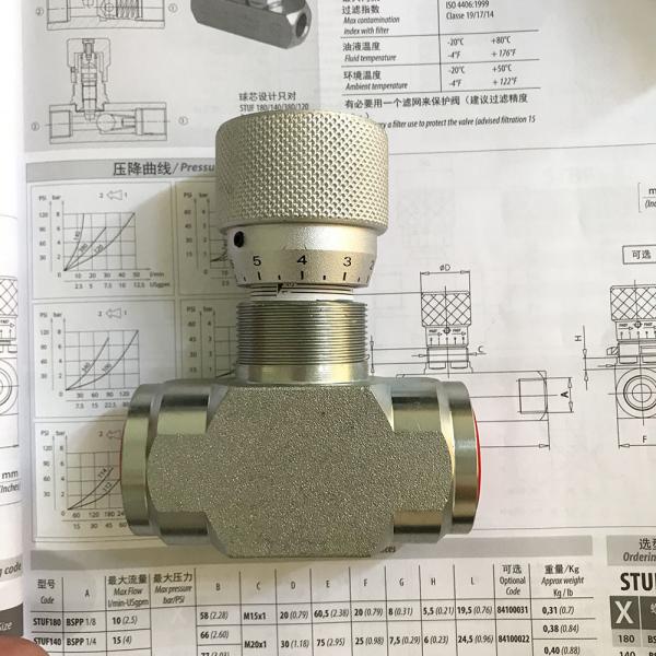 Cheap Optimize Filtration Performance with Hydraulic Valve STB-G1/4 for sale