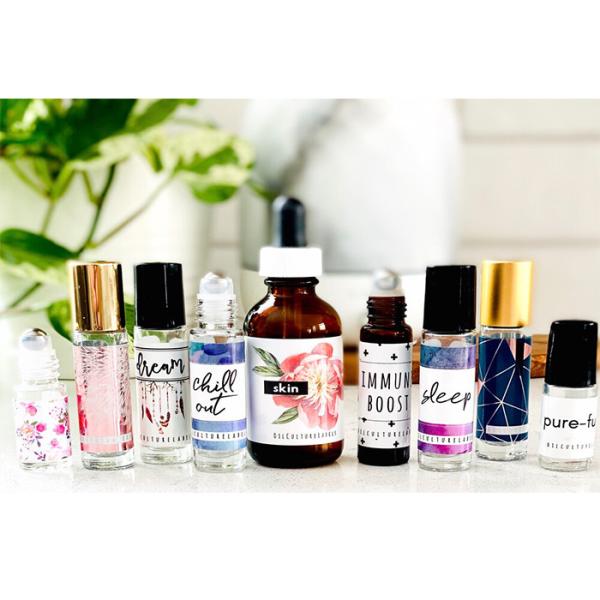 White Plastic Bottle Sticker Labels Packaging Labels For Essential Oil