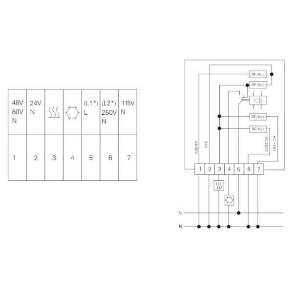 105g SK3110 Room Electric Heat Thermostat Internal Temperature Distribution 24V-230V