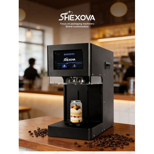 Commercial non-rotated can sealing machine front view