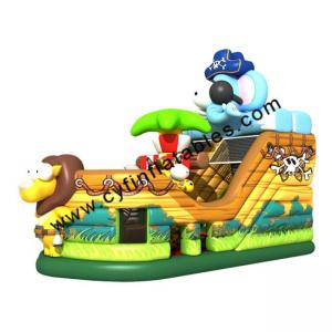 China Commercial PVC Grade Inflatable Jumping Castle Bouncer With Slide For Kids Playground on sale